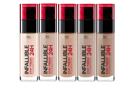L Oreal Make Up Designer Infallible 24h Liquid Foundation 7 Colors