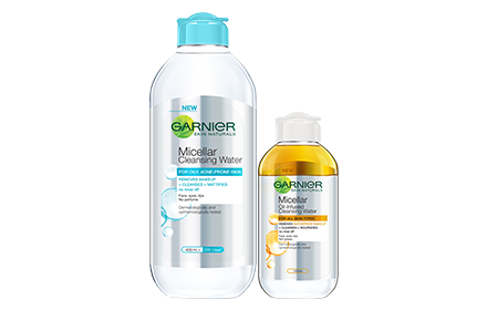 Garnier Micellar Cleansing Water + Micellar Oil-Infused Cleansing Water