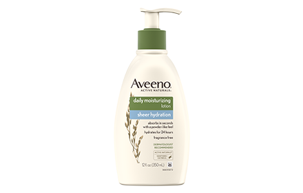 aveeno lotion sheer hydration