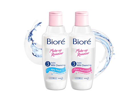 Biore 3 Fusion Milk Cleansing Makeup Remover is an innovative 3 layer cleansing milk!